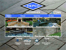 Tablet Screenshot of hepcoquarries.com